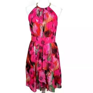 Eliza J Floral Halter  Dress